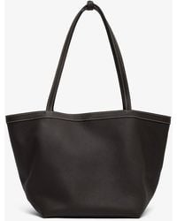 The Row - Park Tote Three Brown Leather Bag - Lyst