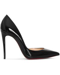Christian Louboutin Iriza 100 Patent Black Court Shoes