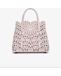 Alaïa - Mina 20 Vienne Vague Light Pink Tote Bag - Lyst