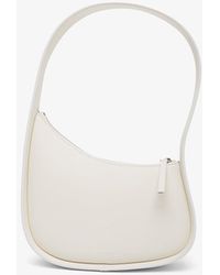 The Row - Half Moon Ivory Leather Bag - Lyst