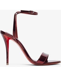 Christian Louboutin - Miss Z 100 Red Metallic Sandals - Lyst
