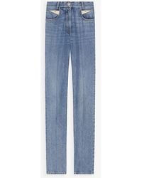 Givenchy - Back Details Denim Pants - Lyst