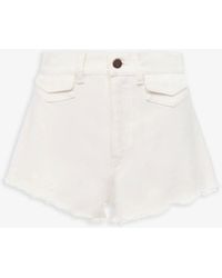 Chloé - Cut-Off Denim Shorts - Lyst