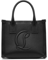 Christian Louboutin - By My Side E/w Mini Black Leather Tote Bag - Lyst