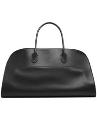 The Row - Ew Margaux Black Leather Bag - Lyst