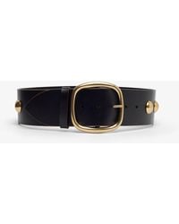 Chloé - Chloe Midnight Black Leather Belt - Lyst