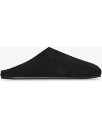 The Row - Hudson Black Mule Slides - Lyst