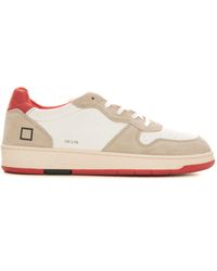 Date - Sneakers in pelle con lacci COURT LEATHER - Lyst
