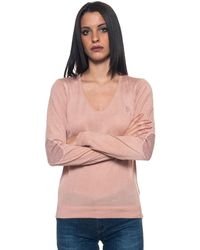 U.S. POLO ASSN. V-neck Pullover - Pink