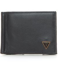 Guess Wallet With Money Clip Black