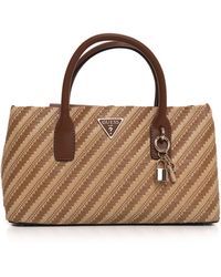 Guess - Borsa in rafia Simona - Lyst