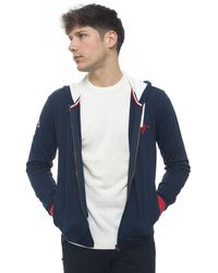 U.S. POLO ASSN. Sweatshirt With Hood Blue Cotton