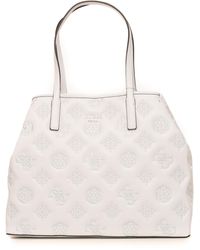 GUESS Vikky Large Tote Schultertasche Shopper Tasche Taupe