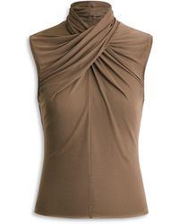 Scanlan Theodore - Mesh Turban Sleeveless Top - Lyst