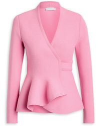 Scanlan Theodore - Crepe Knit Wrap Jacket - Lyst