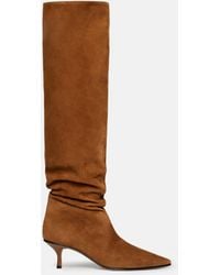 SCAROSSO - Barbara Tobacco Suede - Lyst