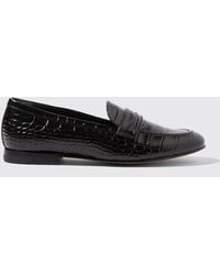 SCAROSSO - Loafers & Flats Valeria Nera Cocco Croco-printed Calf Leather - Lyst