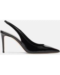 SCAROSSO - Sutton Black Patent Pumps - Lyst