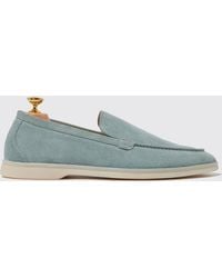 SCAROSSO - Loafers Ludovico Salvia Scamosciato Suede Leather - Lyst