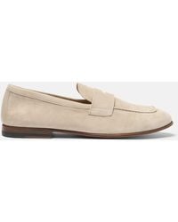 SCAROSSO - Gregory Cream Suede - Lyst