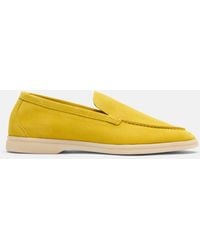 SCAROSSO - Ludovica Gialla Scamosciata Loafers - Lyst