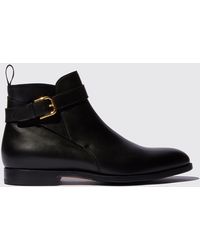 SCAROSSO - Jodhpur Boots Taylor Black Calf Leather - Lyst