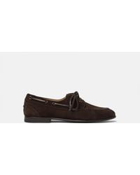 SCAROSSO - Ginevra Dunkelbraun Veloursleder - Lyst
