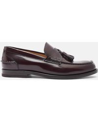 SCAROSSO - Ralphine Burgundy Bright Loafers - Lyst