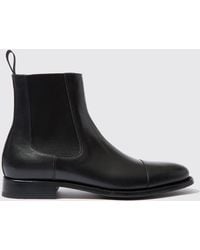SCAROSSO - Chelsea Boots Michelangelo Nero Calf Leather - Lyst