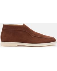 SCAROSSO - Leonardo Hellbraun Veloursleder - Lyst