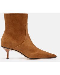 SCAROSSO - Jamie Tobacco Suede - Lyst