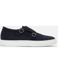 SCAROSSO - Fabio Blu Scamosciato Sneakers - Lyst