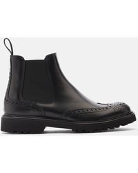 SCAROSSO - Poppy Black Chelsea Boots - Lyst