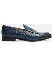 SCAROSSO - Vittorio Blu Loafers - Lyst