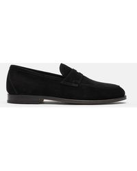 SCAROSSO - Stefano Nero Scamosciato Loafers - Lyst