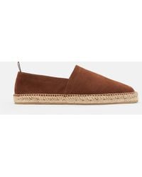 SCAROSSO - Pablo Chestnut Suede Espadrilles - Lyst