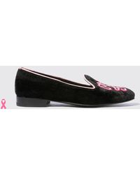 SCAROSSO - Loafers & Flats Lady Nolita Black Velvet Velvet - Lyst