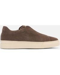SCAROSSO - Luca Taupe Veloursleder - Lyst