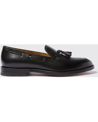 SCAROSSO - Loafers William Black Calf Leather - Lyst
