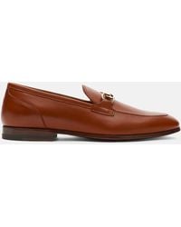 SCAROSSO - Alessandra Cognac Loafers - Lyst