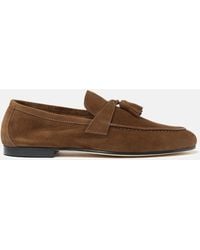 SCAROSSO - Luisa Chocolate Suede - Lyst