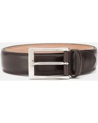 SCAROSSO - Cintura Marrone Scuro Classica Belts - Lyst