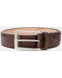 SCAROSSO - Cintura Marrone Classica - Lyst