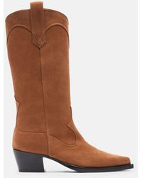 SCAROSSO - Dolly Tan Suede - Lyst