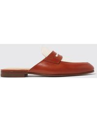 SCAROSSO - Pedro Cognac Loafers & Flats - Lyst