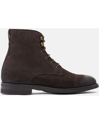 SCAROSSO - Paola Marrone Scamosciata Boots - Lyst