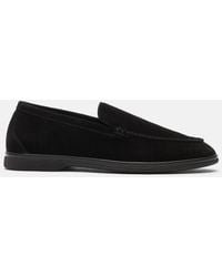 SCAROSSO - Ludovica Nera Scamosciata Loafers - Lyst