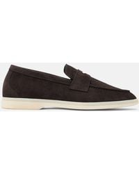 SCAROSSO - Luciana Scamosciata Marrone - Lyst