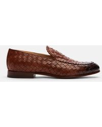 SCAROSSO - Vittorio Cognac Loafers - Lyst