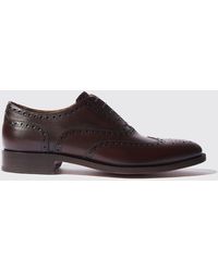 SCAROSSO - Oxfords Philip Brown Calf Leather - Lyst